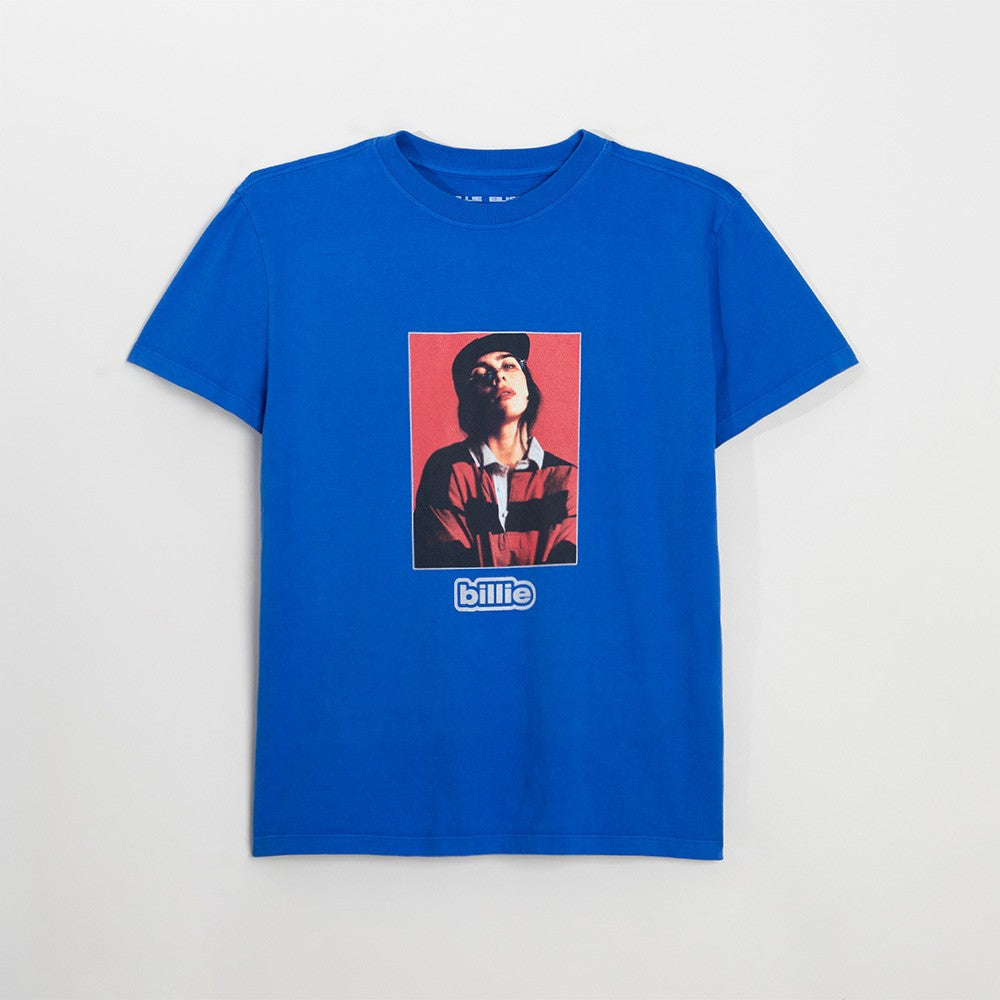BILLIE PHOTO BLUE TEE - Billie Eilish