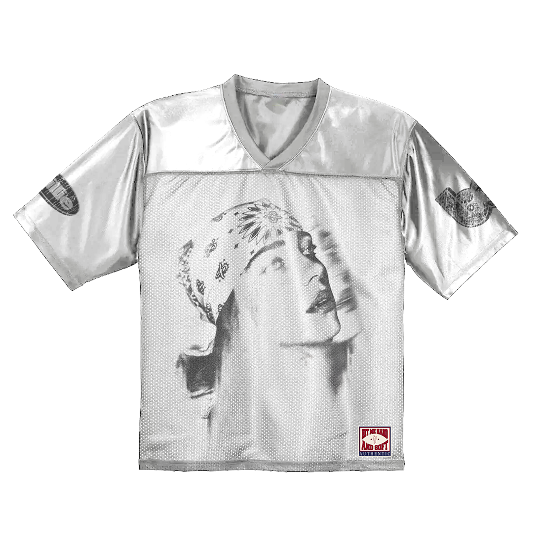 Billie Bandana White Football Jersey - Billie Eilish