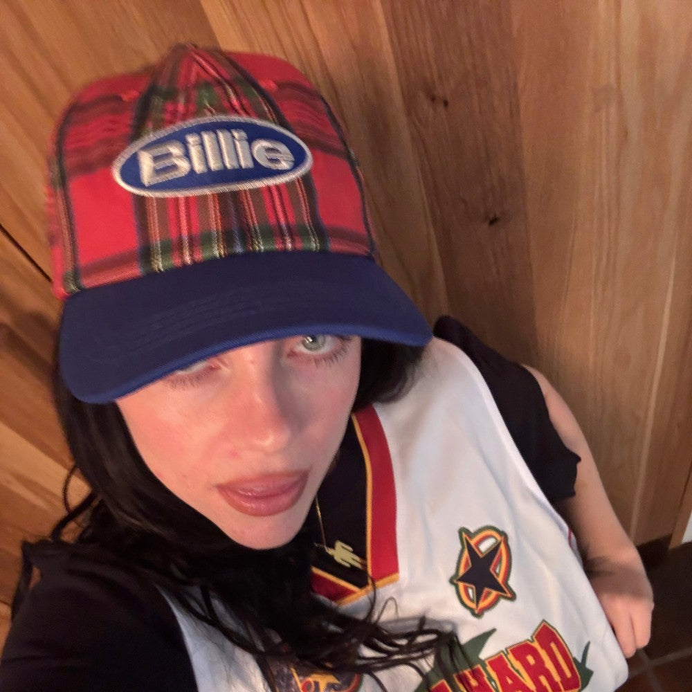 Billie Tartan Plaid Snapback Hat - Billie Eilish