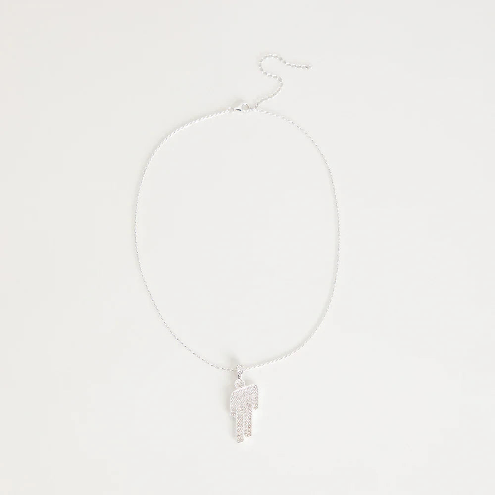 Silver Blohsh Necklace - Billie Eilish
