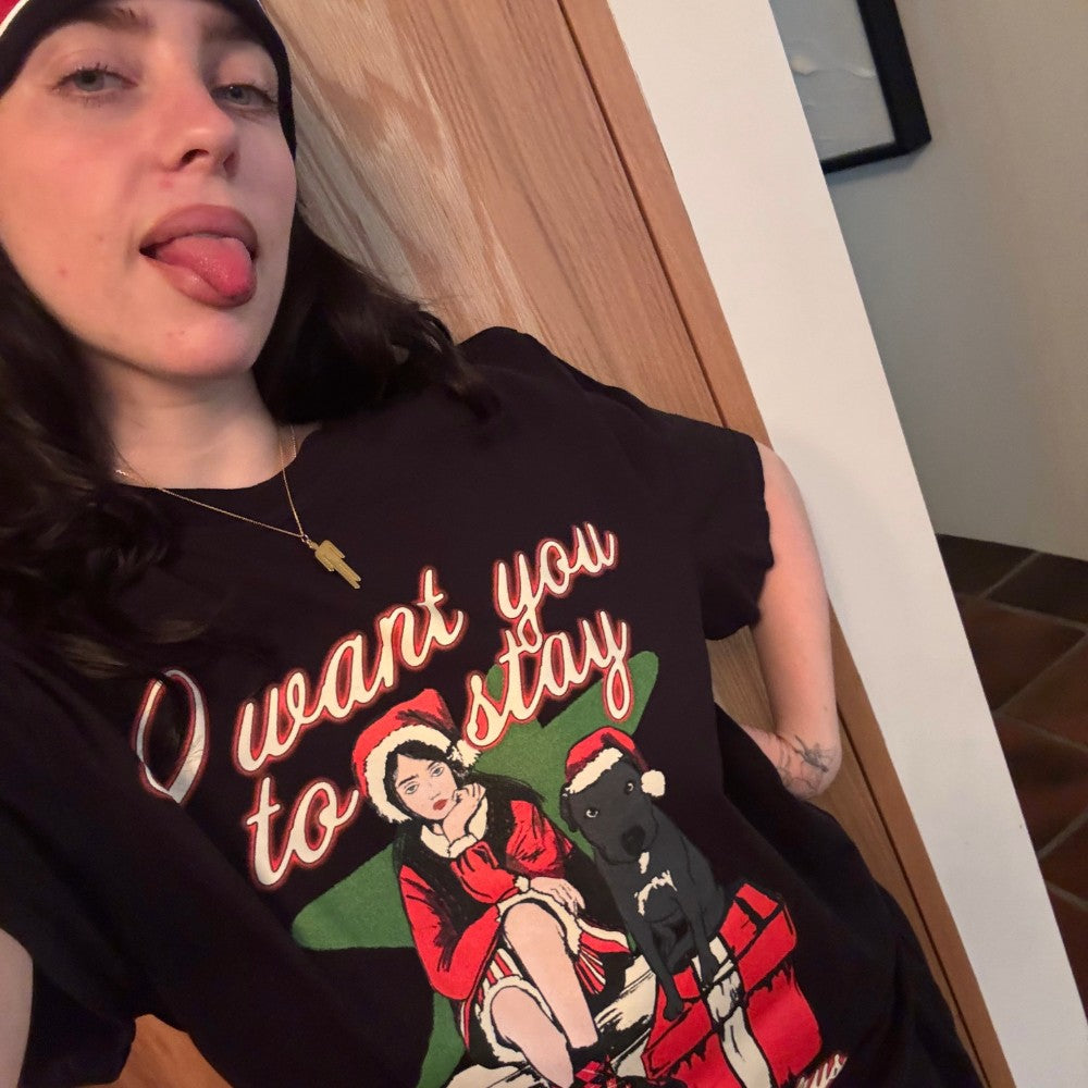 Stay For The Holidays T-Shirt - Billie Eilish