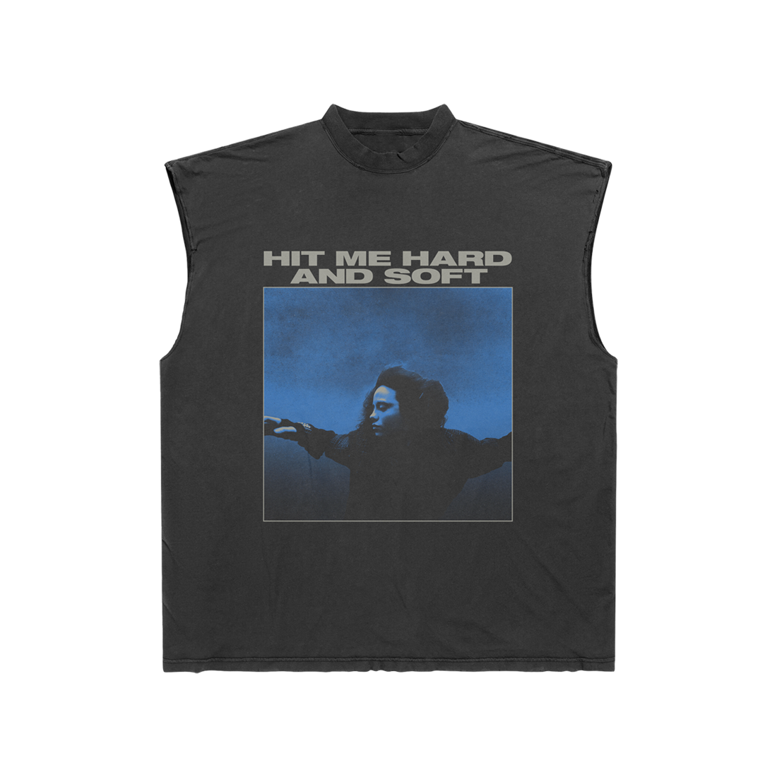 Billie Eilish HMHAS Blauw Lines Crop Top XL Billie Eilish HMHAS Blauw Lines Crop Top XL
