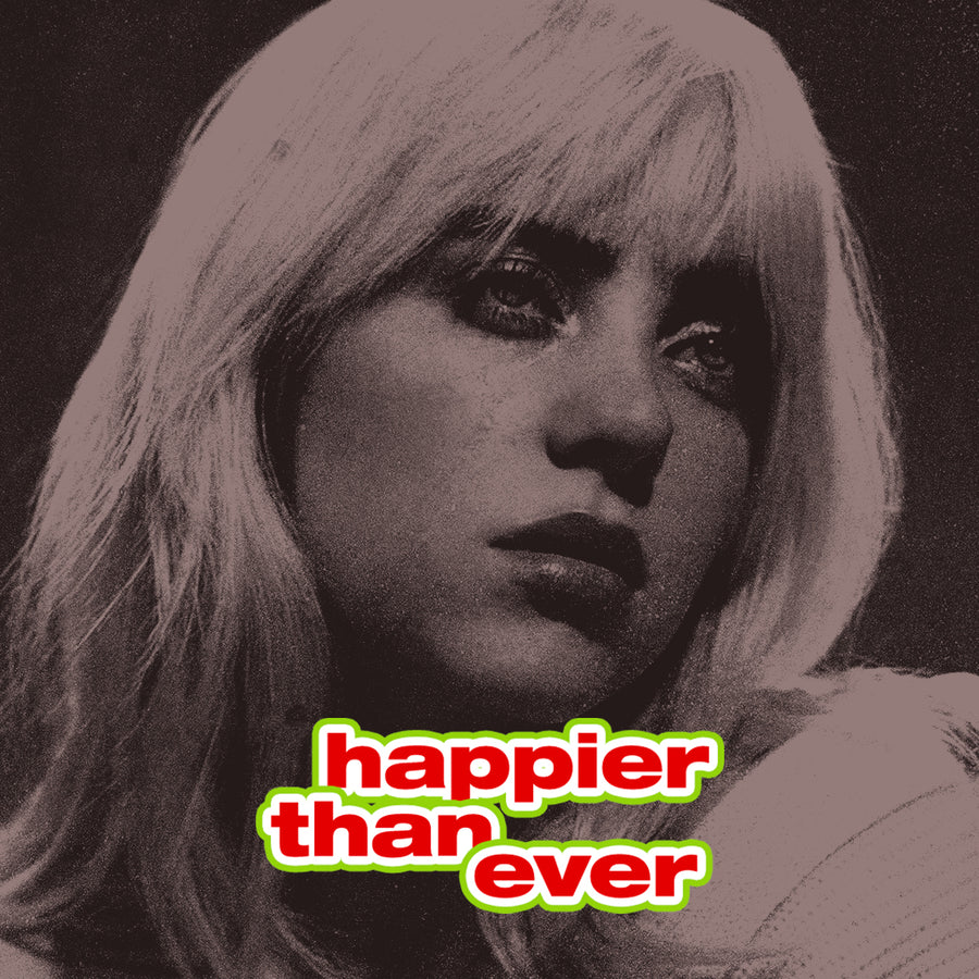 Banner zu der Kollektion happier than ever Billie Eilish
