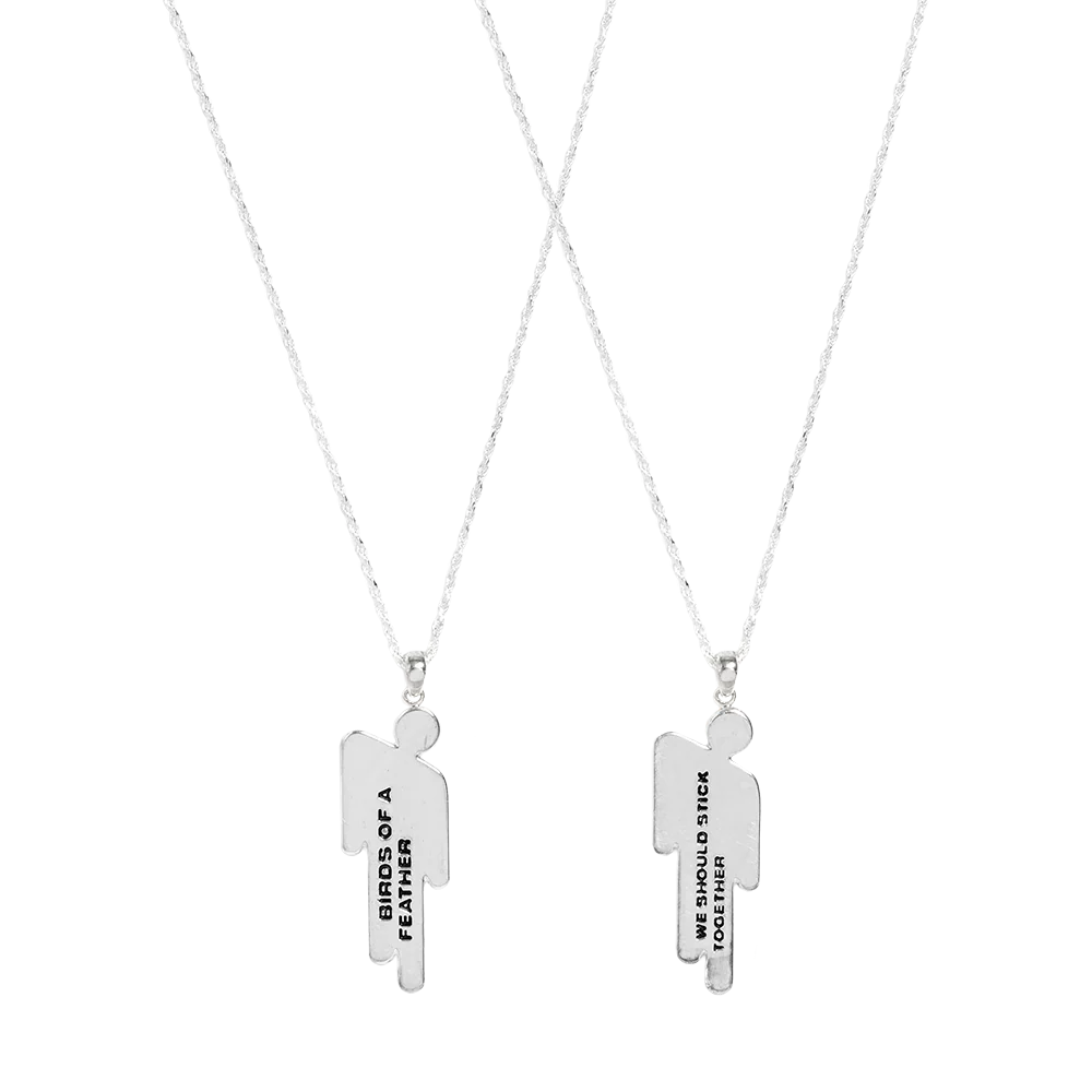 Billie Eilish BLOHSH SILVER FRIENDSHIP NECKLACE 2 PACK Halskette 433989