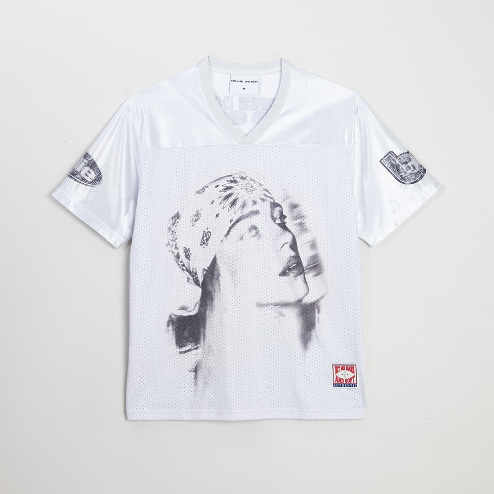 Billie Eilish Billie Bandana White Football Jersey Fußball Jersey 445497