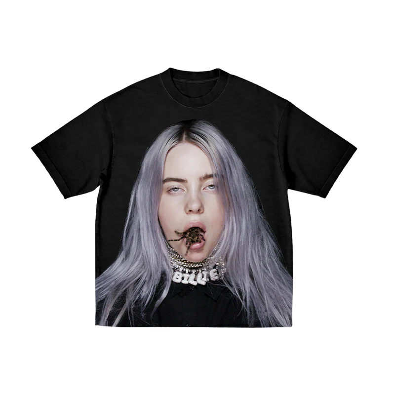 Billie Eilish Billie Eilish Tarantula Mouth T-Shirt T-Shirt 408359