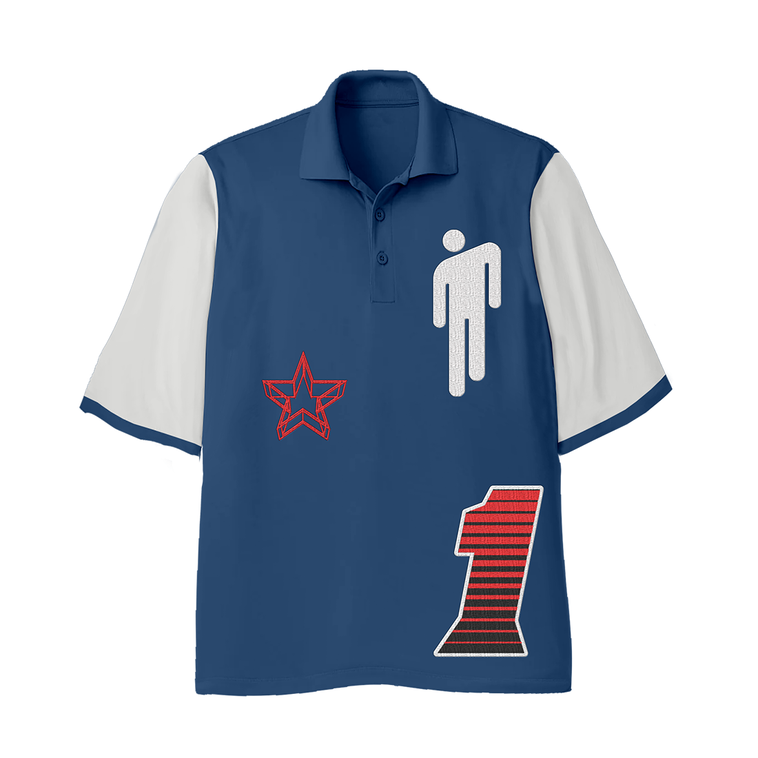 Billie Eilish Blohsh Racer 1 Blue Polo Shirt Polo Shirt 409149