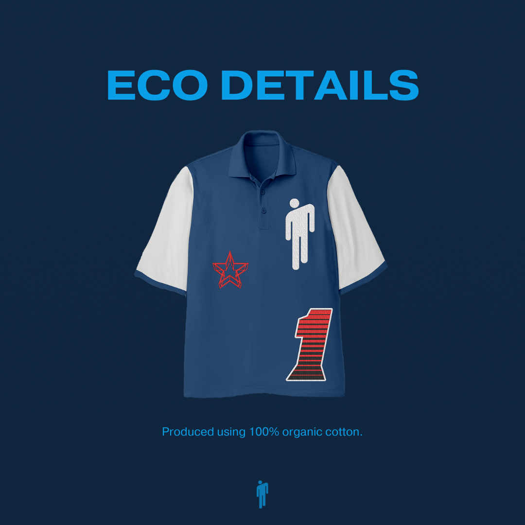 Billie Eilish Blohsh Racer 1 Blue Polo Shirt Polo Shirt 409365