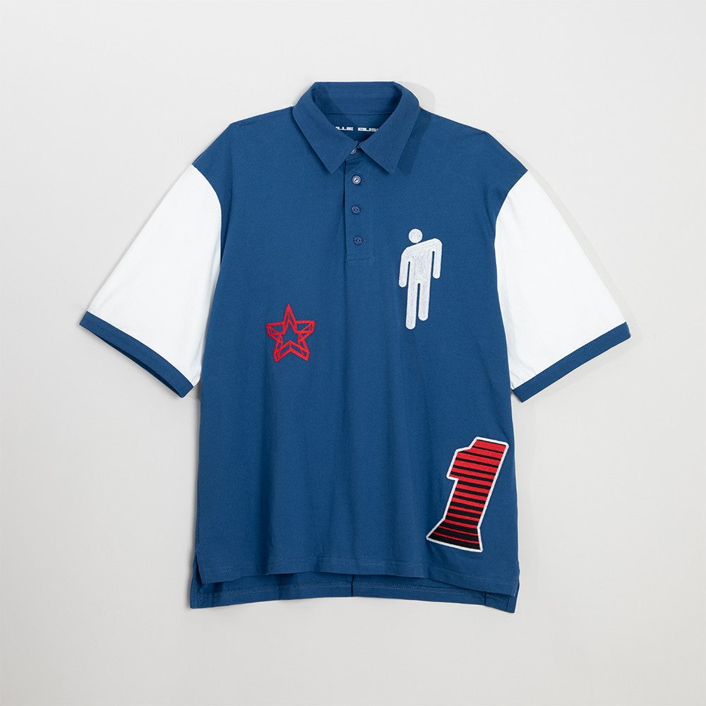 Billie Eilish Blohsh Racer 1 Blue Polo Shirt Polo Shirt 445135
