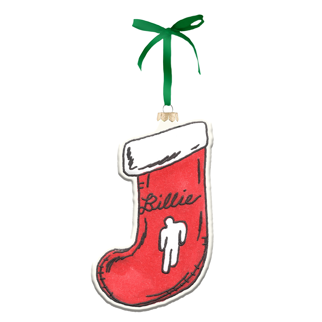 Billie Eilish Blohsh Stocking Ornament Christbaumschmuck 428806