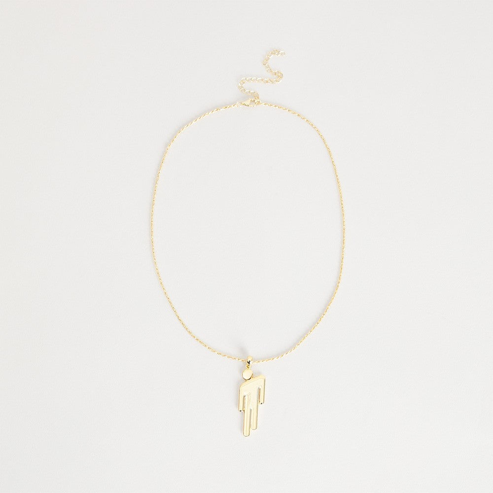 Billie Eilish Gold Blohsh Pennant Necklace Halsschmuck 445271