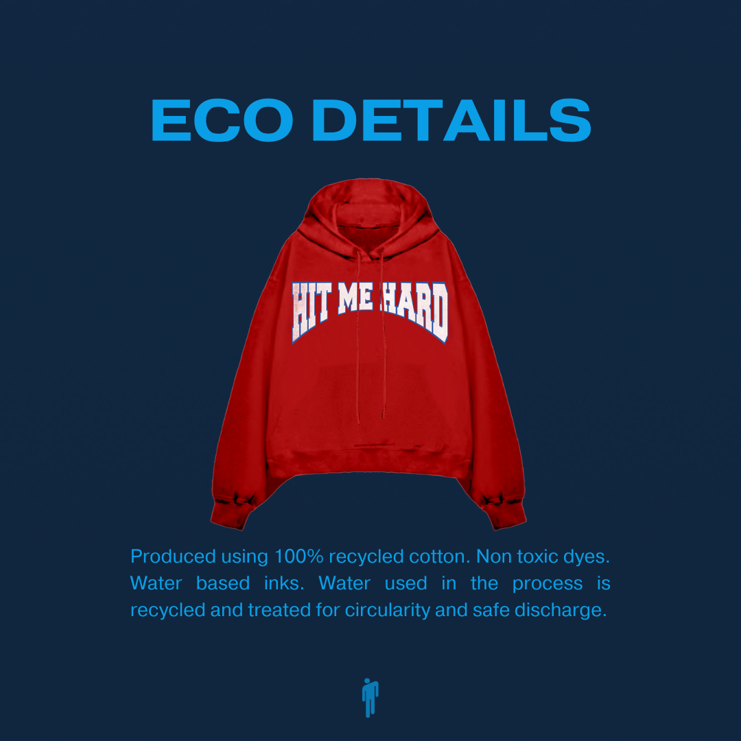HIT ME HARD AND SOFT RED HOODIE Billie Eilish