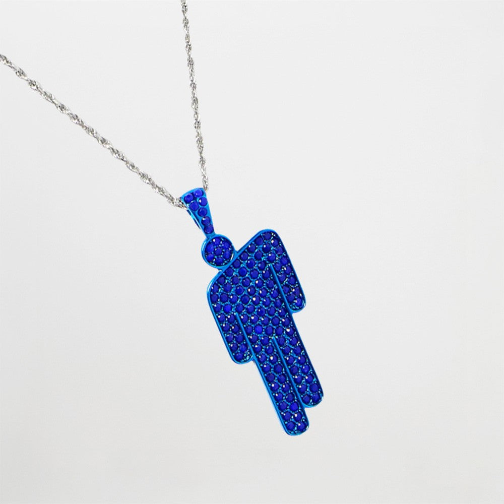 Billie Eilish HIT ME HARD AND SOFT Blue Blohsh Necklace 445323