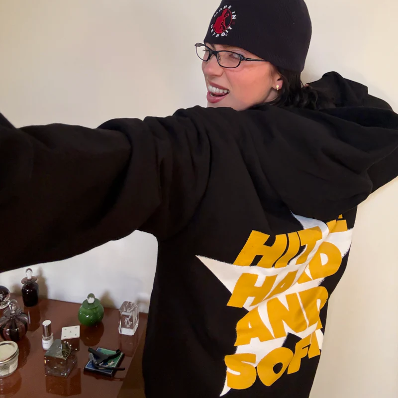 Billie Eilish Hit Me Star Black Hoodie Hoodies 409337