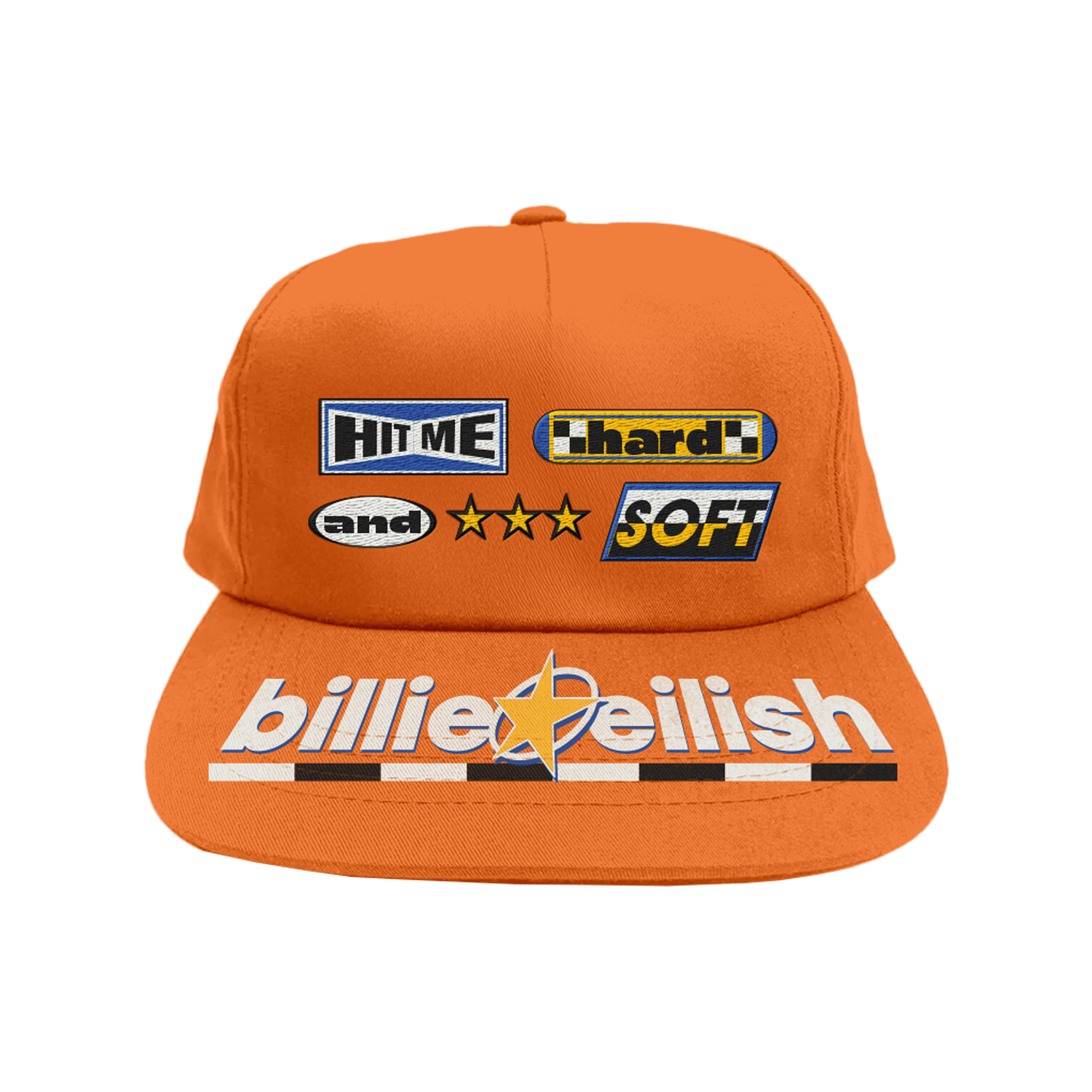 Billie Eilish Orange HIT ME HARD AND SOFT Snapback Snapbacks 441965