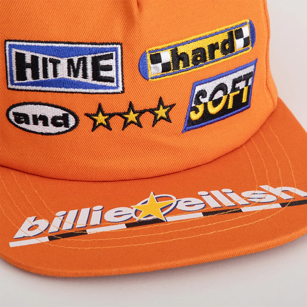 Billie Eilish Orange HIT ME HARD AND SOFT Snapback Snapbacks 445895
