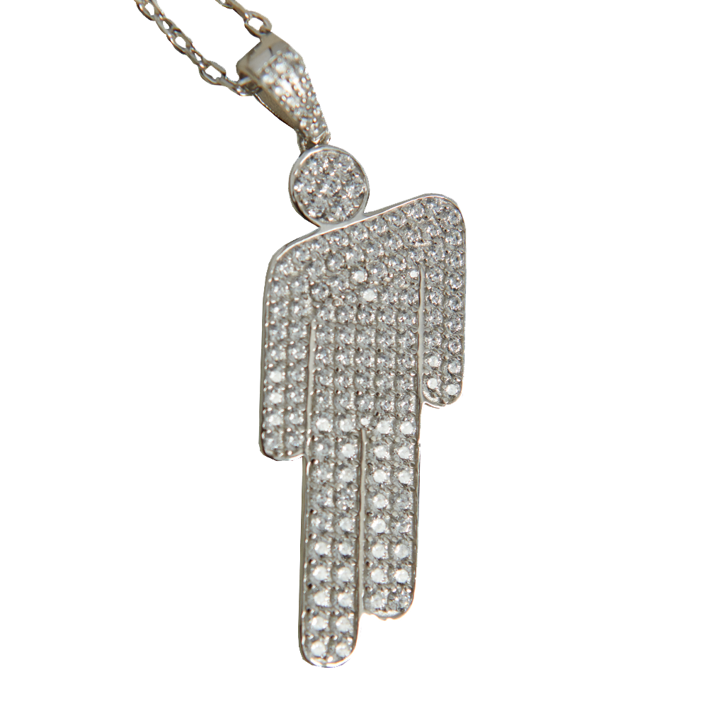 Silver Blohsh Necklace - Billie Eilish Silver Blohsh Necklace - Billie Eilish