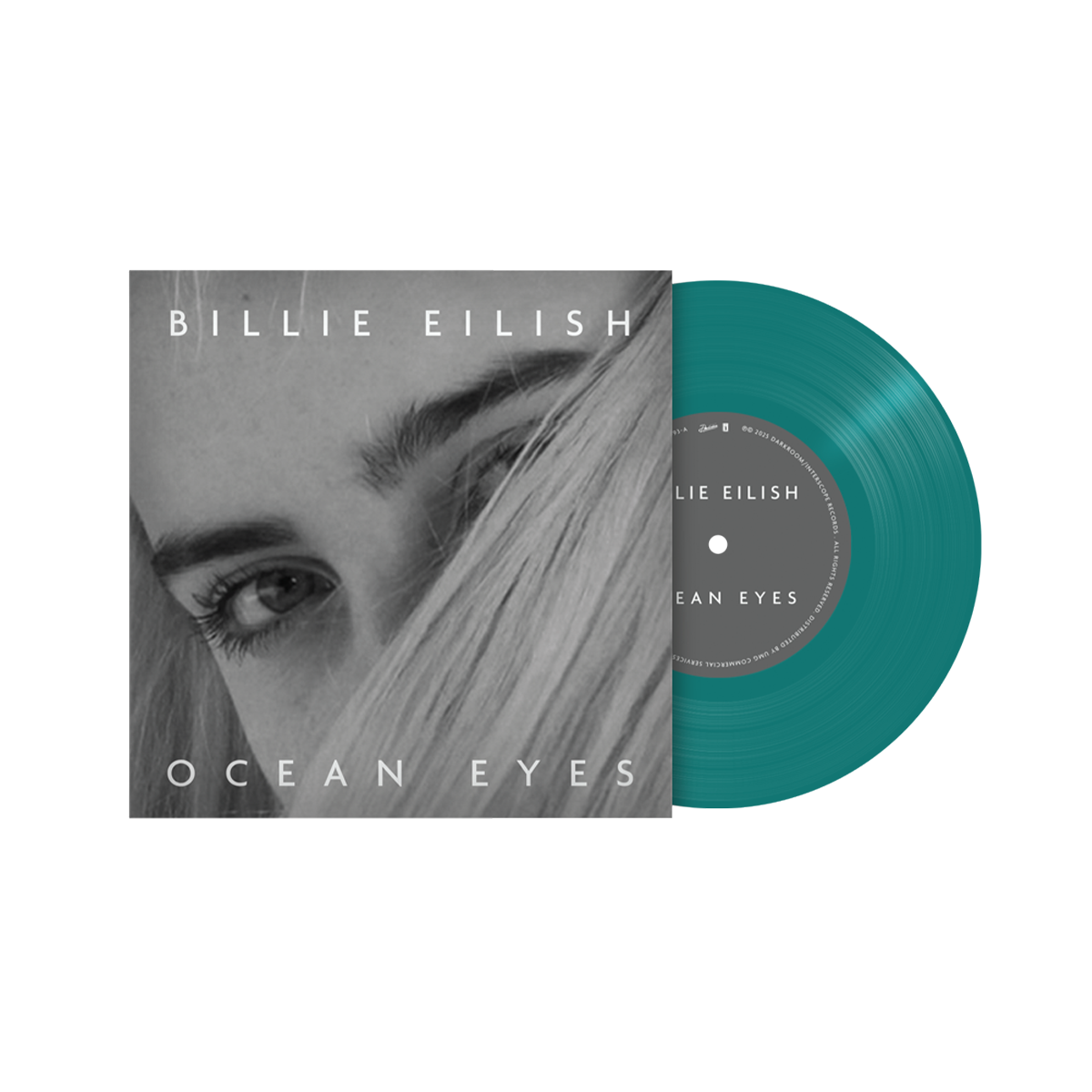 Billie Eilish ocean eyes 7" Etched Vinyl [Translucent Turquoise] 422214